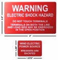 NEC Permanent Label Set for Grid-Tied Small Wind Generator